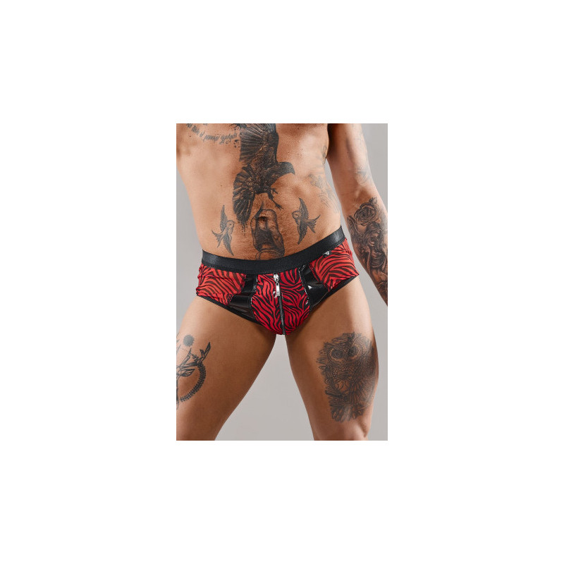 Shorty à zip en tulle zébré - Regnes Shorty à zip en tulle zébré - Regnes