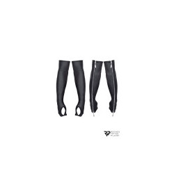 Gants longs en wetlook avec fermetures éclair - Regnes