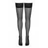 Bas autofixants noir Hold up 2 - Cotelli Legwear