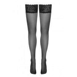 Bas autofixants noir Hold up - Cotelli Legwear
