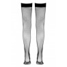 Bas résille autofixants noir - Cotelli Legwear