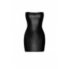 Mini robe bustier Wild F317 wetlook effet croco