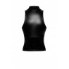 Top zippé Glam F324 vinyle et wetlook