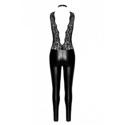 Combinaison collier Libido F298 wetlook et dentelle