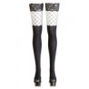 Bas autofixants opaques noir - Cotelli Legwear