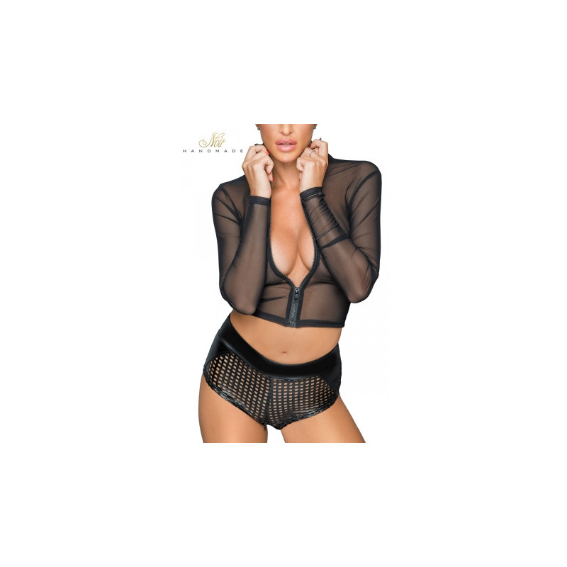 Top en tulle zippé F220